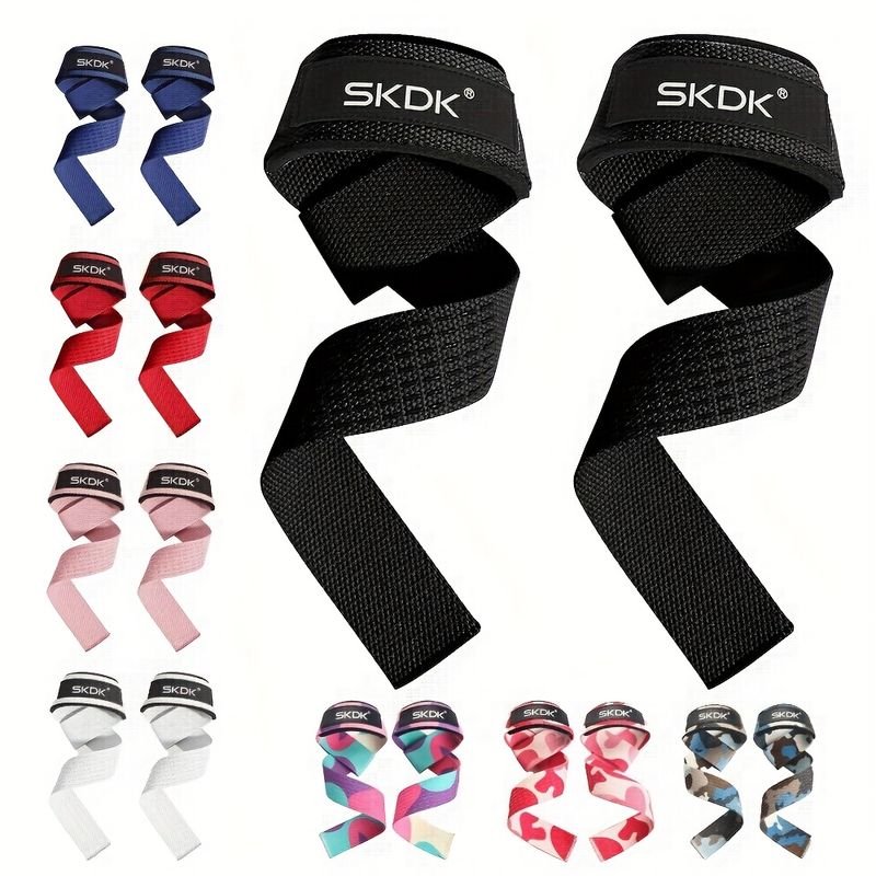 1pair Hard Pull Wrist Lifting Straps Grips