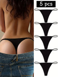 5pcs Set of Women's Breathable Elastic Soft Underwear