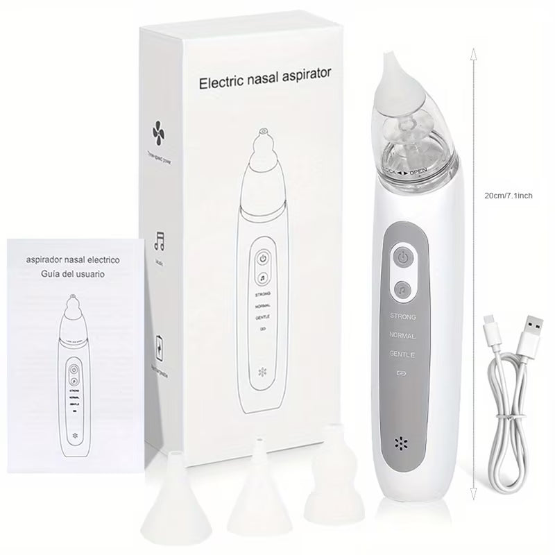 The portable USB-charged nasal aspirator features