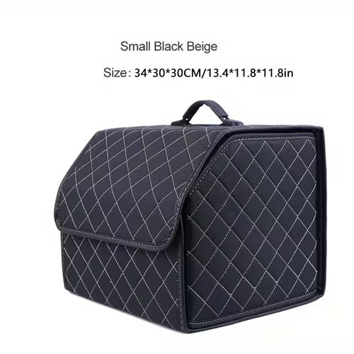 1pc Car Trunk Organizer Storage Box Collapsible Auto