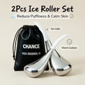 2pcs Ice Roller Facial Massager with White Handle