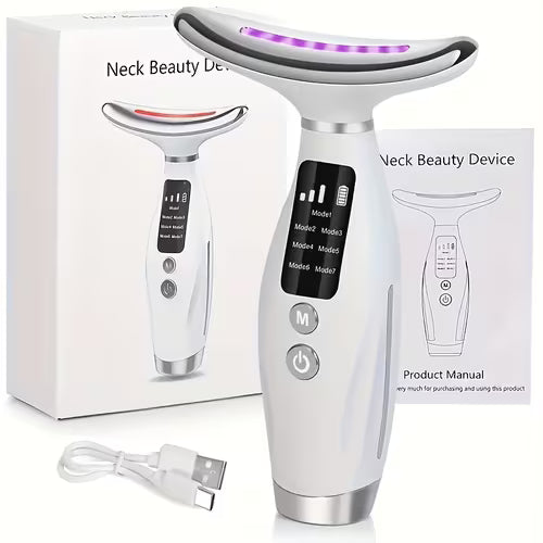 NIJ Portable Facial & Neck Massager with Hot Compress