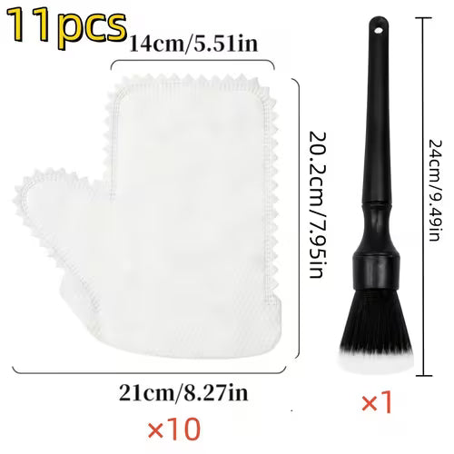 11pcs Car Interior Cleaning Set