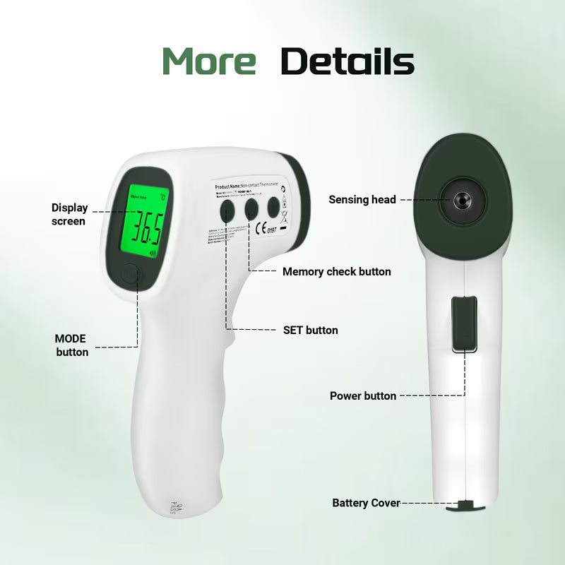 Non-Contact Forehead & Ear Thermometer | Fast