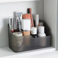 1pc Black/White PP Matte Bathroom Vanity Organizer