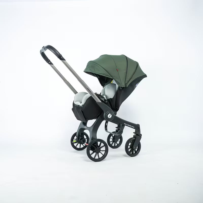 Lightweight Foldable 4-Wheel Stroller with Adjustable