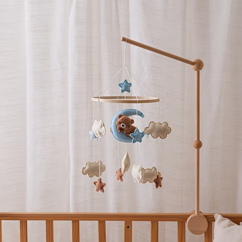 Moon Bear Shaped Cradle Mobile Toy