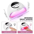 Powerful Nail Lamp with 72 LED Beads - Professional