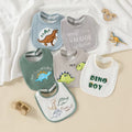 6pcs Baby Bandana Drool Bibs with Cute Dinosaur