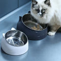 2pcs-( 1 Cat Bowl+ 1 Bracelet) Elevated Cat Bowl