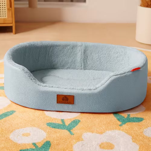 Light Luxury Cabin Lychee Texture Faux Leather Pet Dog