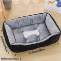 All-Season Dog and Cat Bed with High Resilience White