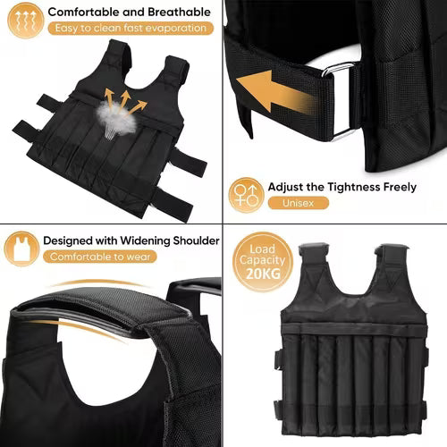 LocalWeighted Sand Waistcoat Vest with Weighted Sand
