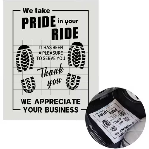 20pcs Paper Floor Mats for Cars