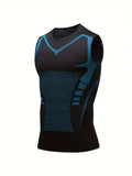 1pc Men's Athletic Compression Vest