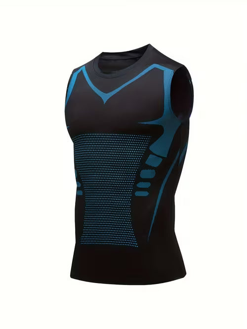 1pc Men's Athletic Compression Vest