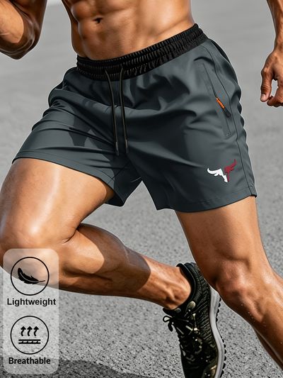 HIDKAT Men's Lightweight Breathable Split Shorts with