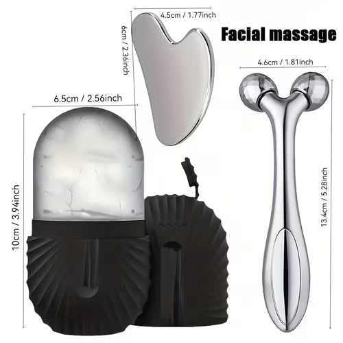 3pcs Facial Massage Tool Set