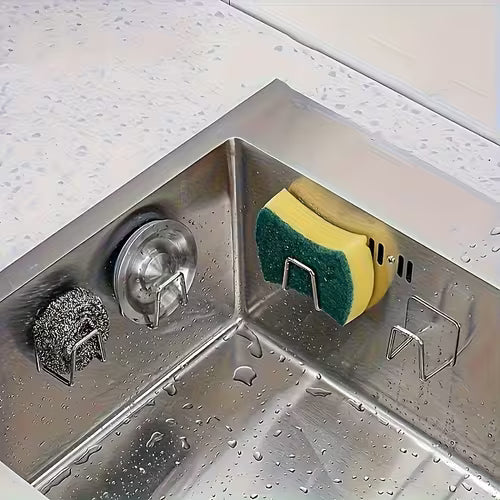1pc Or 2pcs Heavy-Duty Stainless Steel Sink Rack with