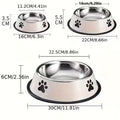 Non-Slip Stainless Steel Pet Bowl - Premium