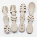 4pcs Silicone Chewing Spoon Set