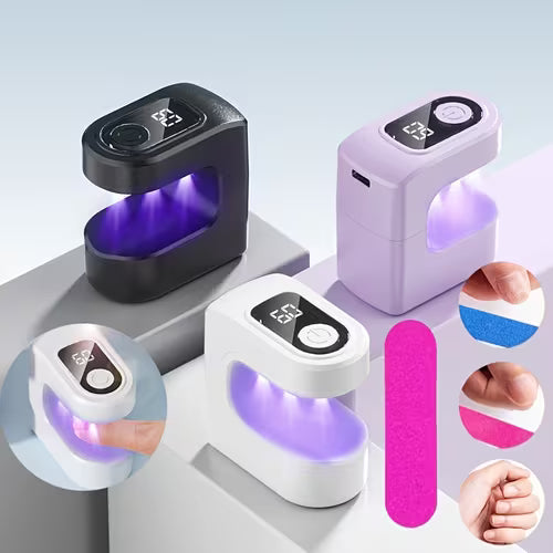 Portable Mini Nail Lamp with a Digital Display And USB