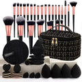 14 Professional Makeup Brush Sets - Thin Soft Bristles