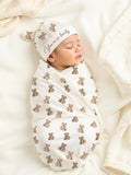 Newborn Photography Props Baby Swaddle Blanket And Hat