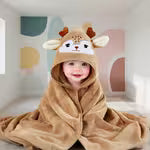Soft Quick-drying Coral Bath Towel | Cartoon Design
