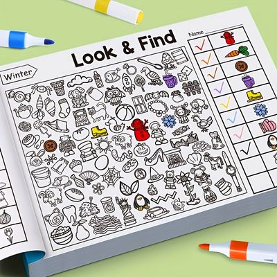 Interactive Hidden Object Book for Kids - Observation