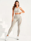 2pcs Solid Basic Fitness Yoga Set
