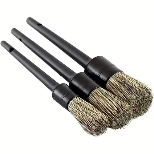 Car Detailing Brushes Set of 3 with Soft Bristles for