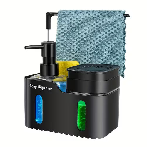 A Set of Kitchen Hand And Dish Soap Dispensers