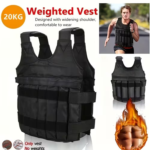 A Unisex Adjustable Weighted Vest with Comfortable