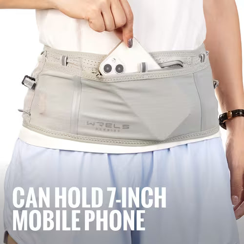 WRELS Invisible Mesh Pocket Running Belt Bag