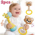 2pcs Cute Little Bear Giraffe Hand Ringing