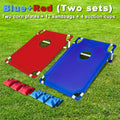 Cornhole Game Set Includes 12 Bean Bags + Red and Blue