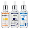 SEYH 3pcs Day/Night Vitamin C And Retinol Serum Set