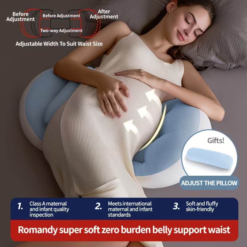 U-shaped Maternity Pillow for Pregnant Women - Side