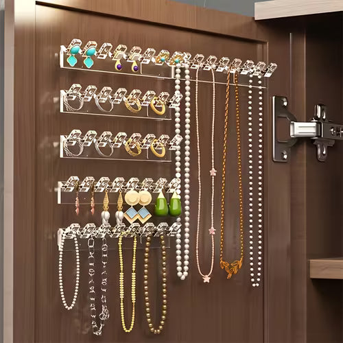 12pcs Wall-Mounted Jewelry Organizer with 8