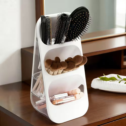 1pc Makeup Organizer / Three-tier Step-style Makeup