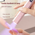 1pc New Pink Portable Handheld Nail Lamp - Nail Dryer