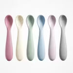 1 Pc/6 Pcs Food-grade Silicone Small Spoon