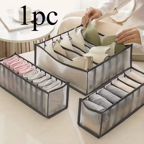 Household Compartment Fabric Clothes Organizer with