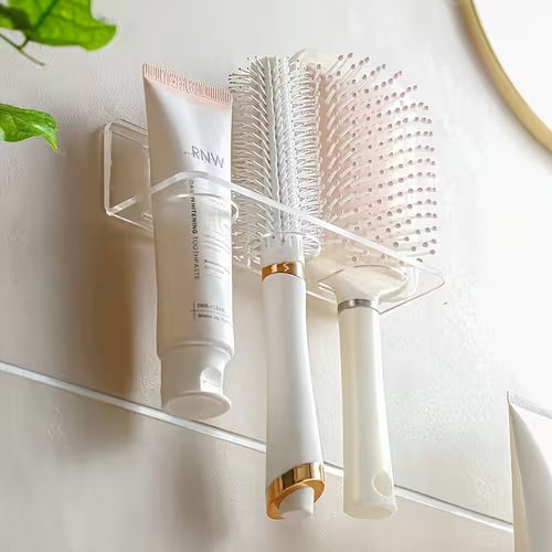 1pc 2-Hole/3-Hole Acrylic Transparent Bathroom Storage
