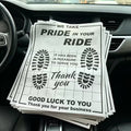 50pcs Paper Floor Mats for Cars