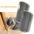 2-In-1 Wall-Mounted Cat Groomer And Scratching Post