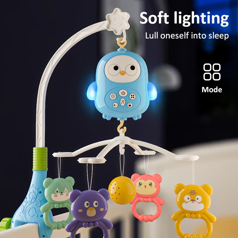 Owl Bedside Bell / 360° Auto-Rotating / Stimulates