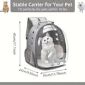 Space Capsule Pet Backpack - Breathable Transparent