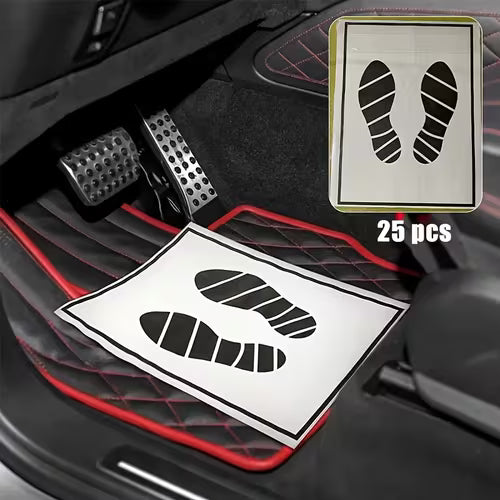 25pcs Disposable Car Floor Mats